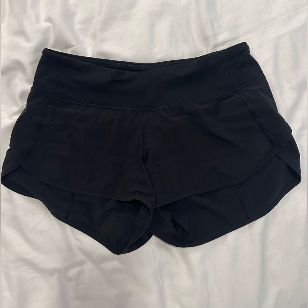 lululemon athletica Women's Black Athletic Shorts